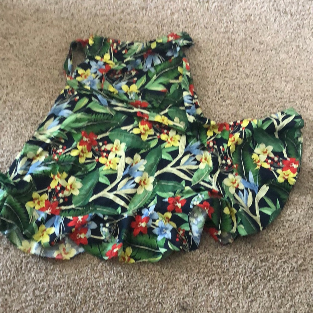 Zara full tropical skirt